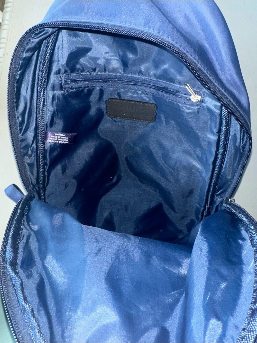 Nautica Navy Blue Men's Sling Backpack - Picture 4 of 4